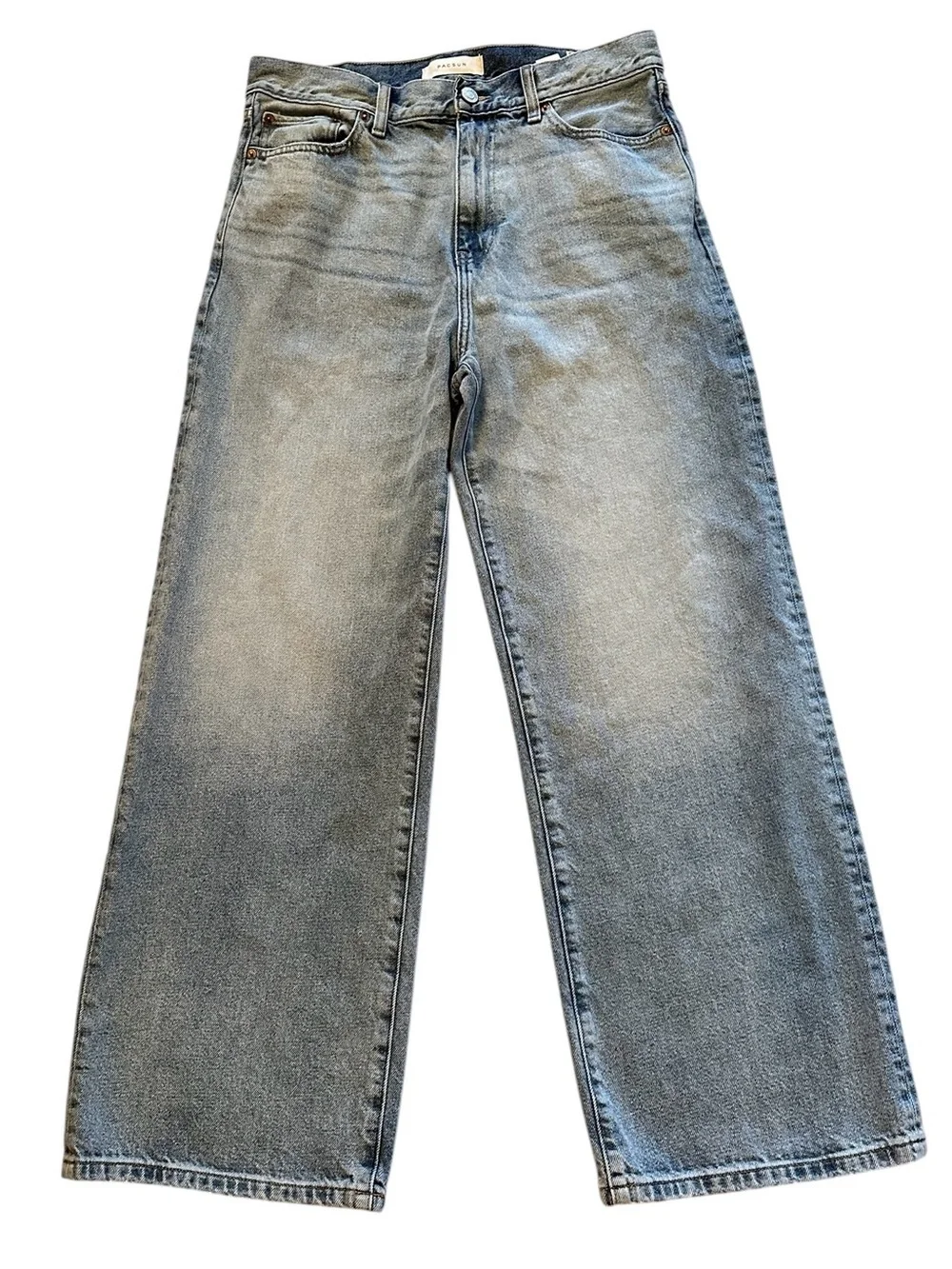 PacSun Extreme Baggy Jeans Mens Tag 32x30 Light Wash Wide Leg Skater Y2K Denim